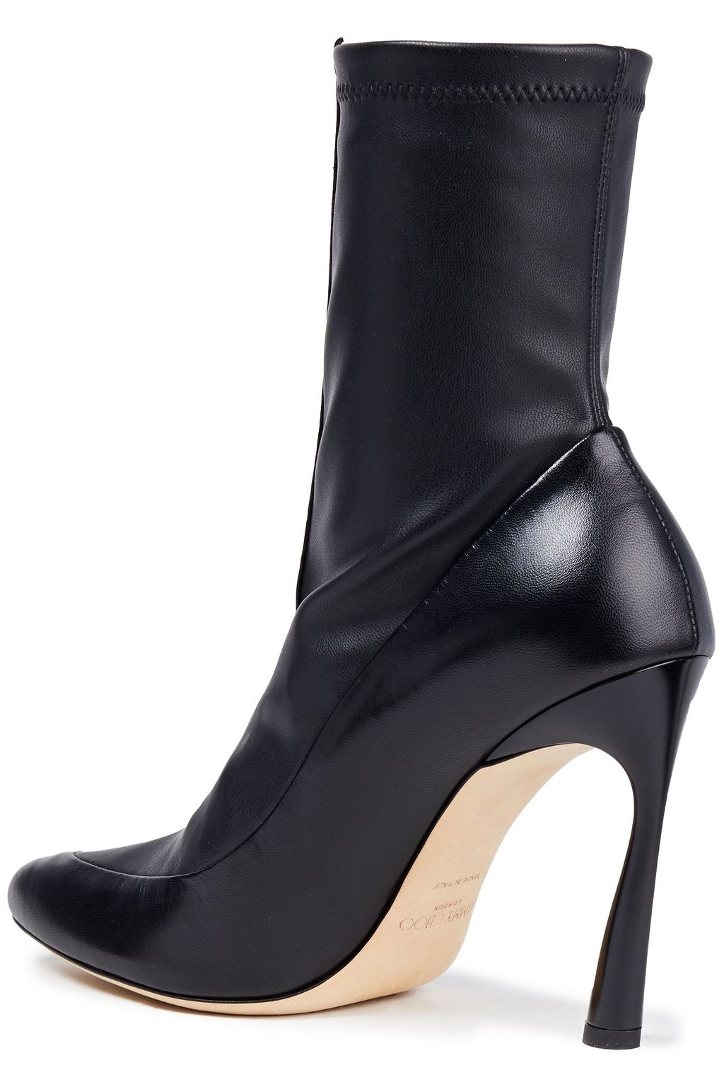 JIMMY CHOO Brax 100 smooth and faux stretch-leather ankle boots