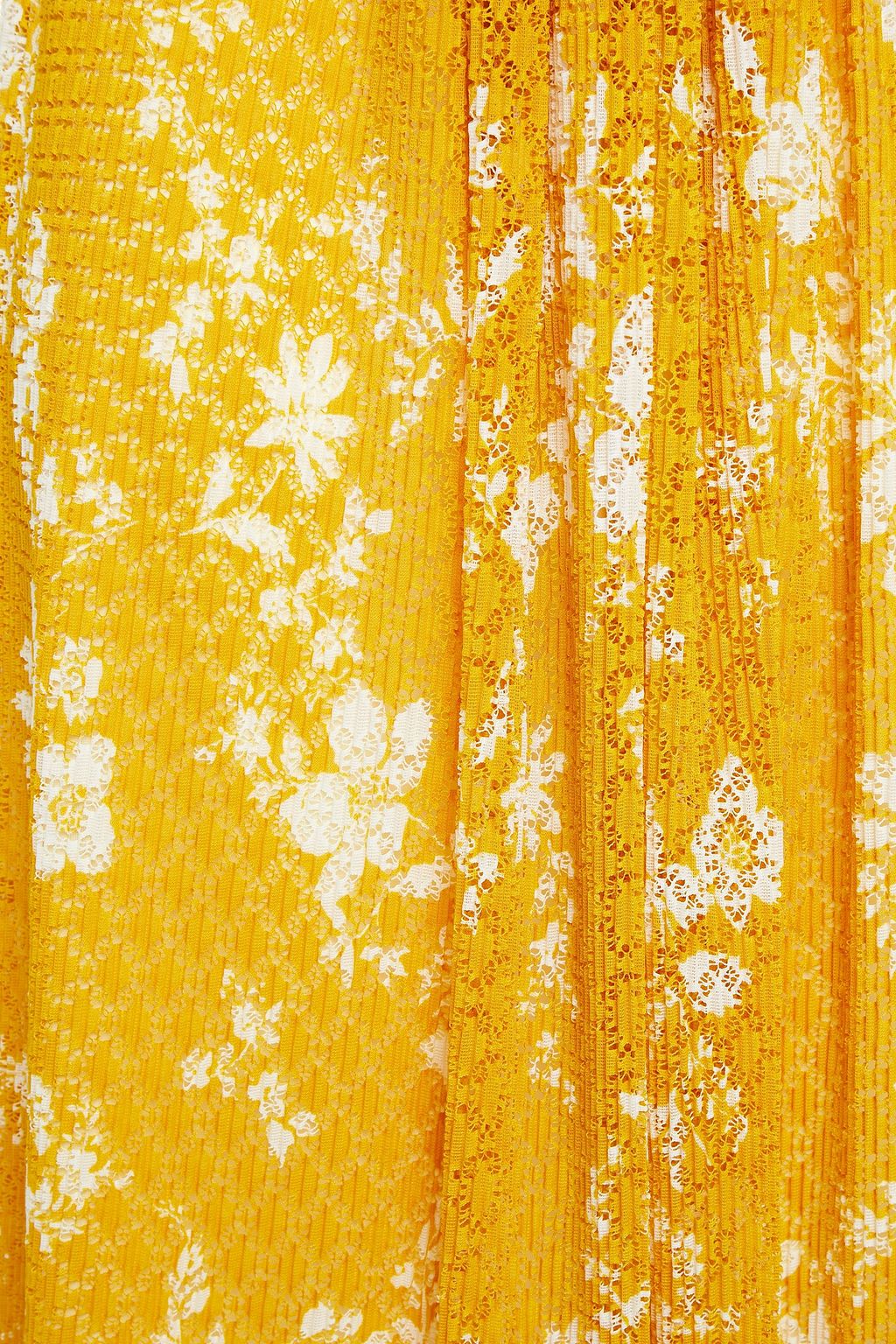 SEE BY CHLOÉ Gathered floral-print lace skirt