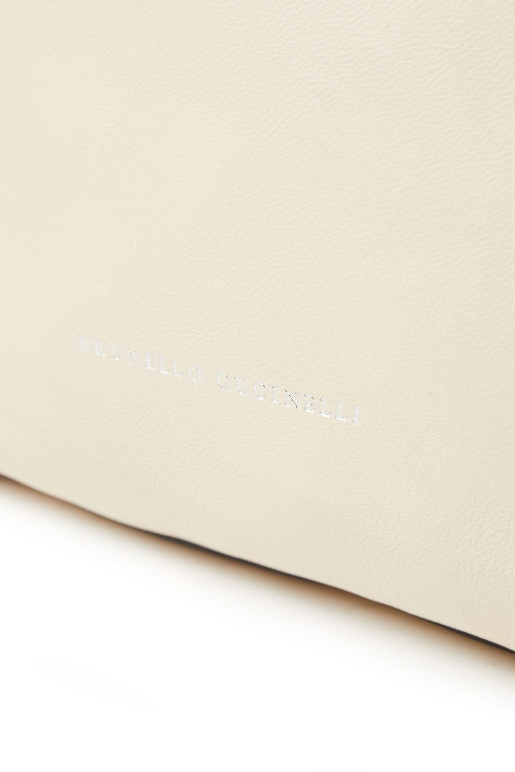 BRUNELLO CUCINELLI Rucksack aus Leder mit Zierperlen