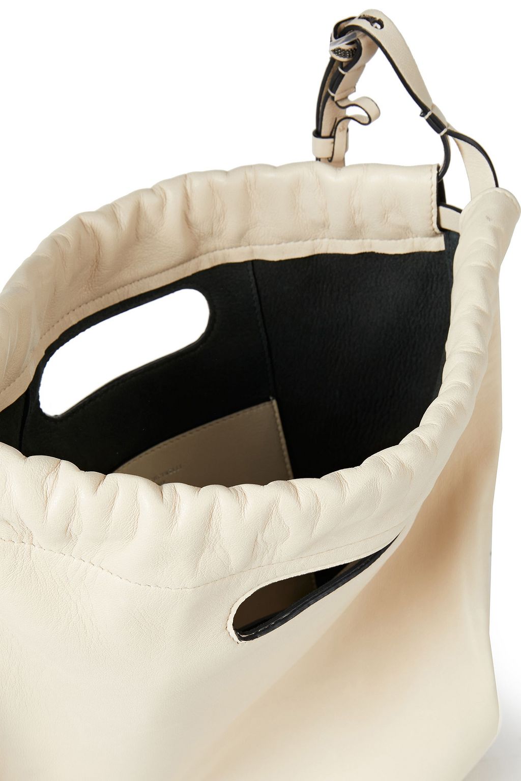 BRUNELLO CUCINELLI Rucksack aus Leder mit Zierperlen