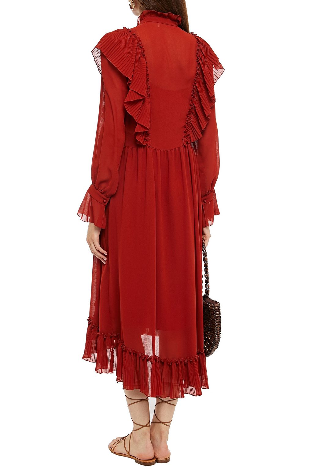 SEE BY CHLOÉ Ruffled chiffon midi dress