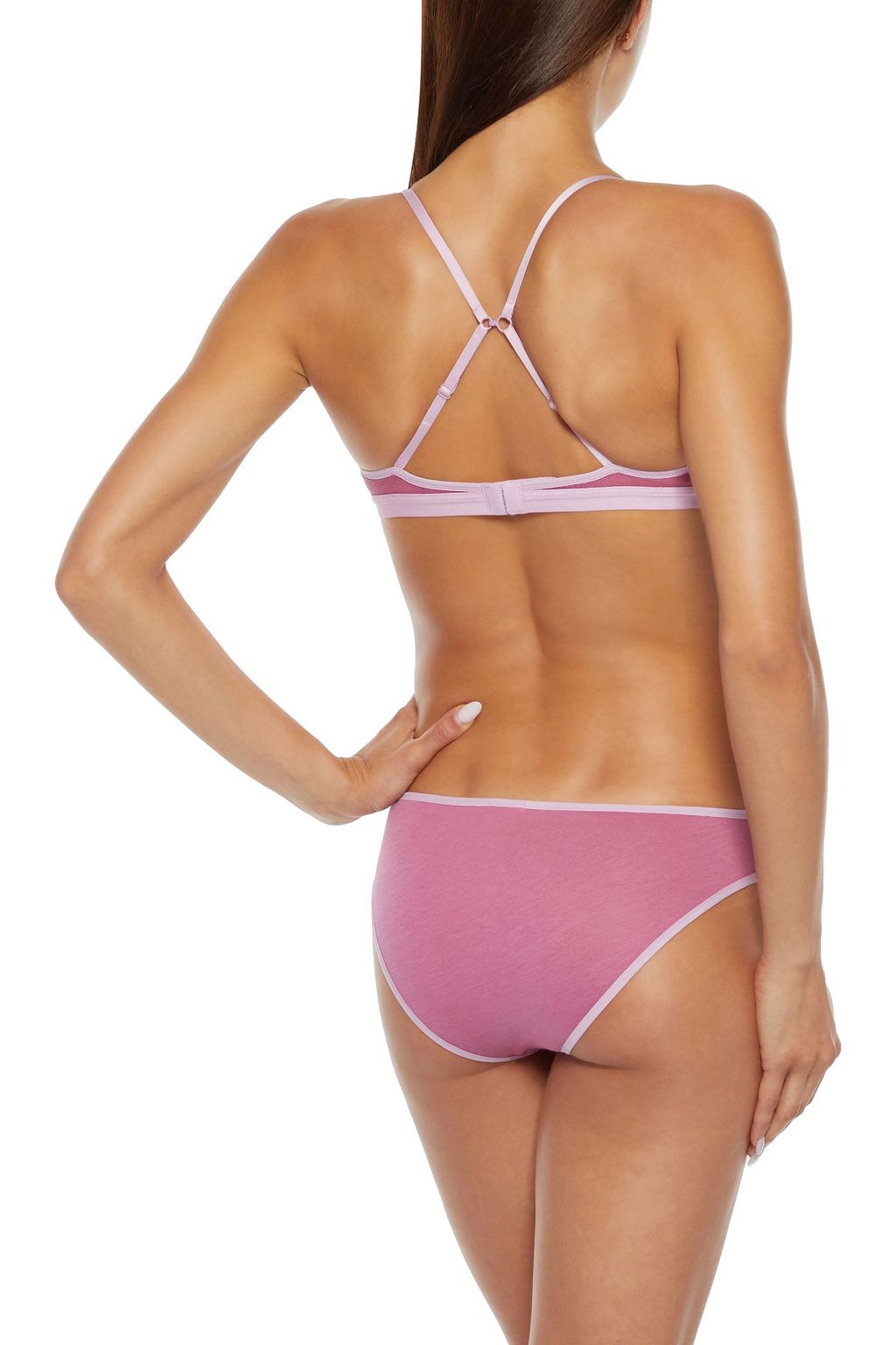 SKIN Organic Pima cotton-jersey soft-cup triangle bra