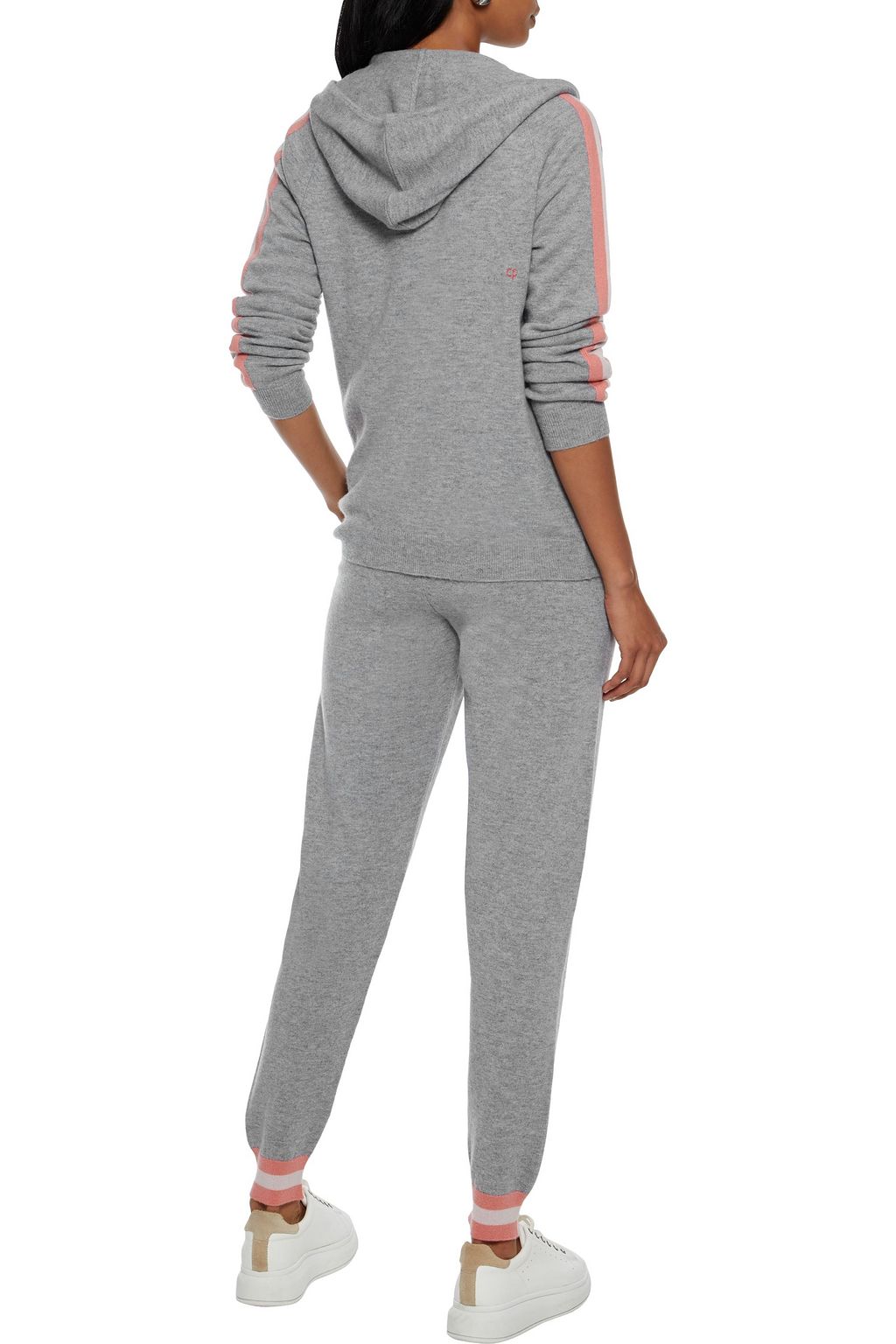 CHINTI & PARKER Striped wool and cashmere-blend track pants