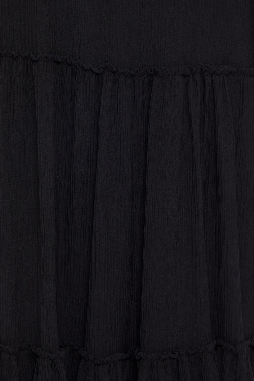 SEE BY CHLOÉ Tiered gathered cotton and silk-blend crepon midi dress