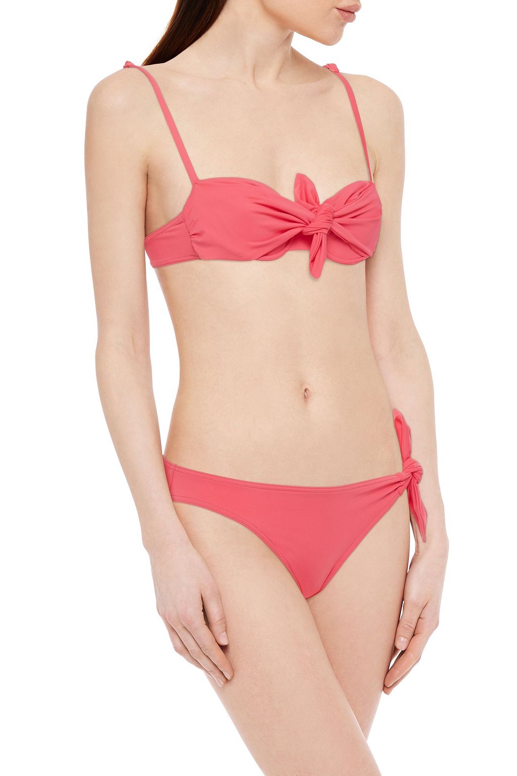 MAISON LEJABY Norma Jeane knotted low-rise bikini briefs