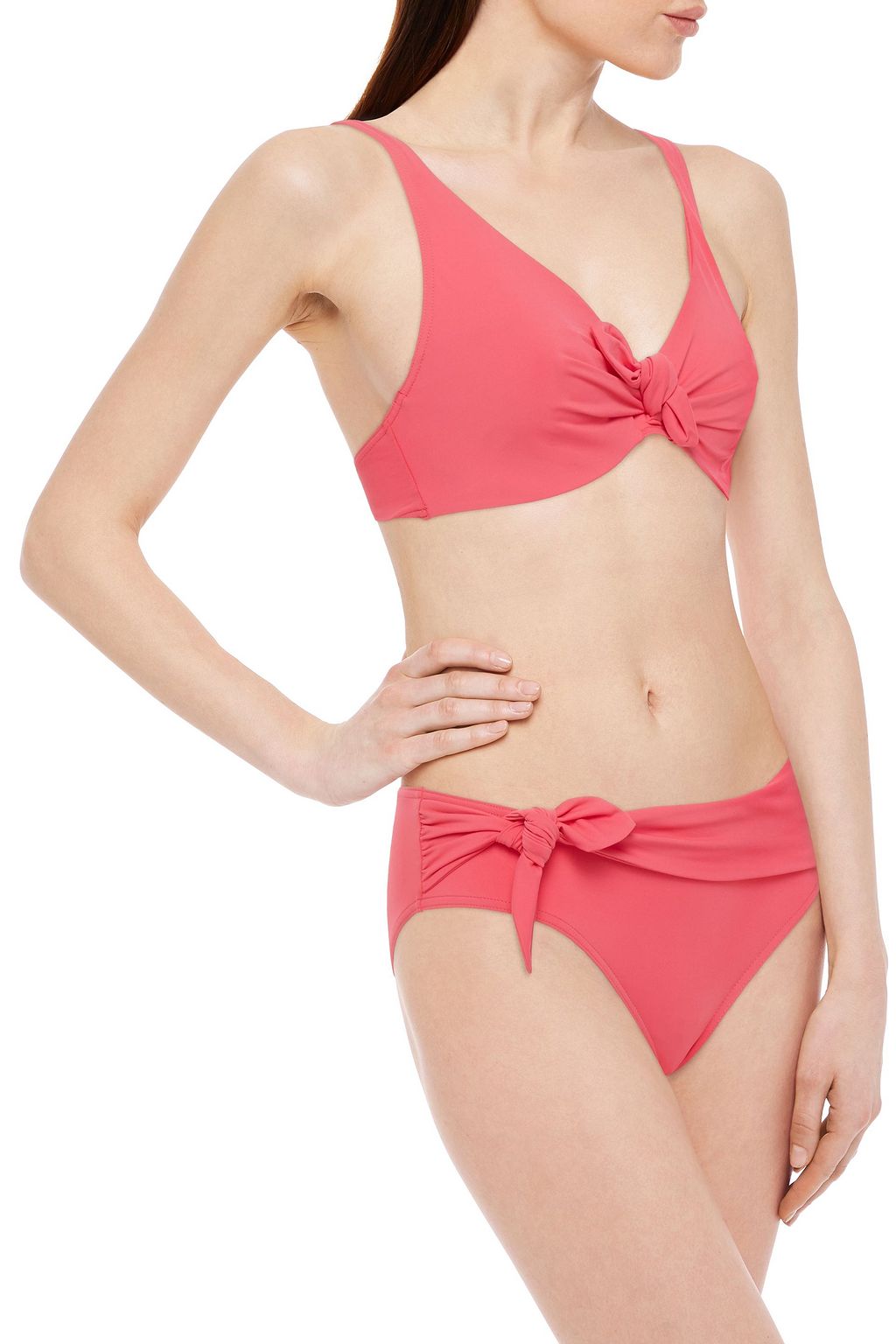 MAISON LEJABY Norma Jeane knotted mid-rise bikini briefs