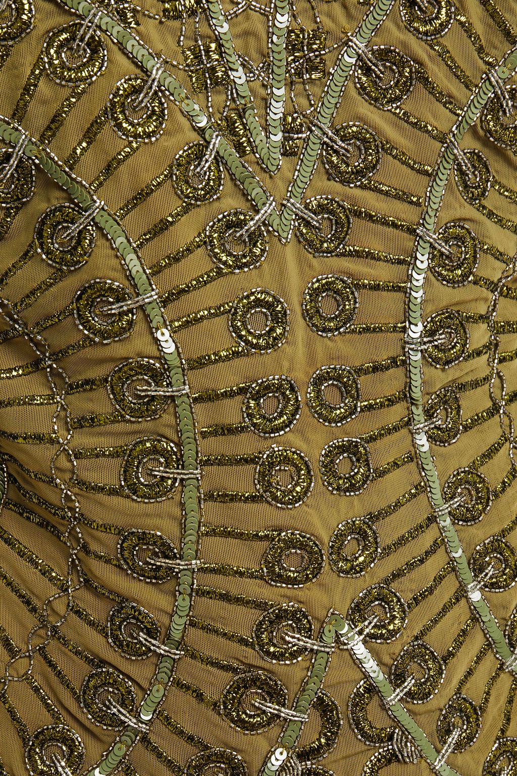PIERRE BALMAIN Embellished mesh top
