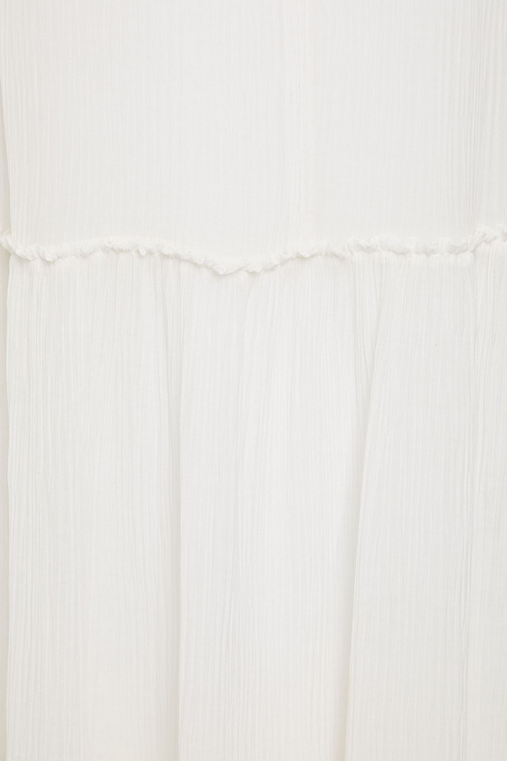 SEE BY CHLOÉ Tiered gathered cotton and silk-blend crepon midi dress