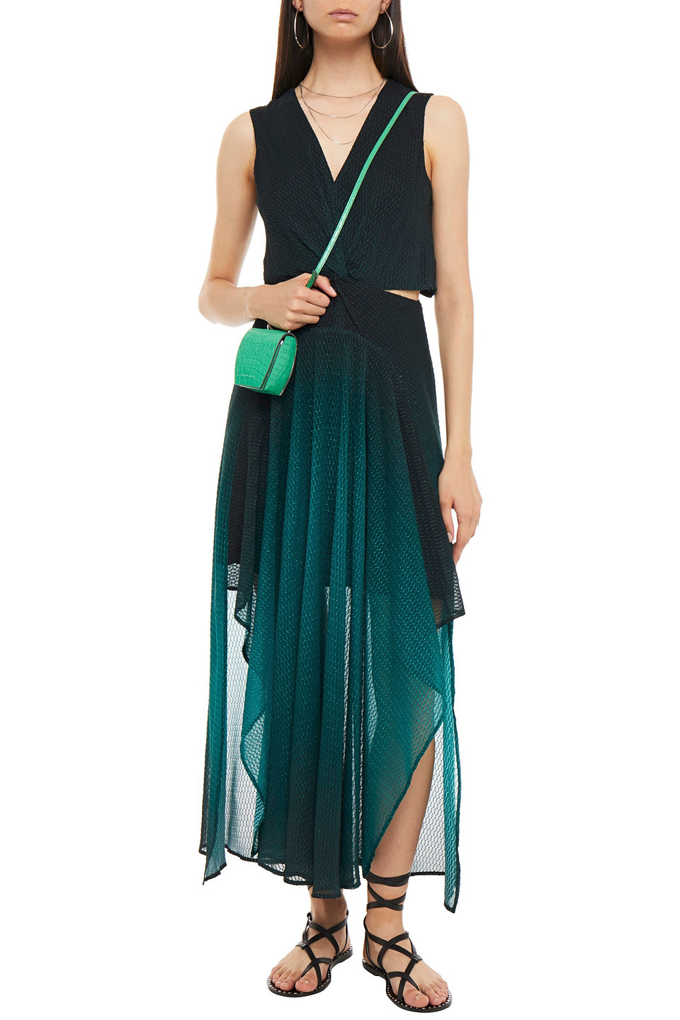 Maje Cutout Twist-front Dégradé Fil 