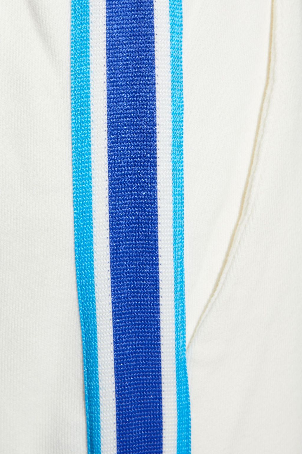 CHINTI & PARKER Striped cotton-terry track pants