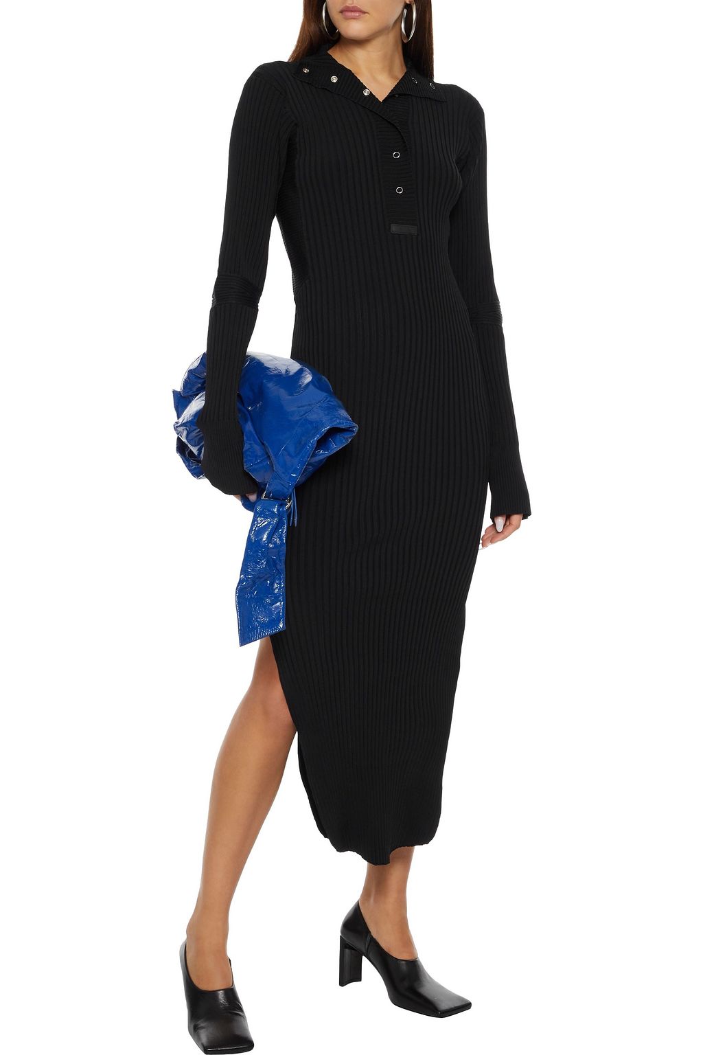 EYTYS Kitana split-side ribbed-knit midi dress