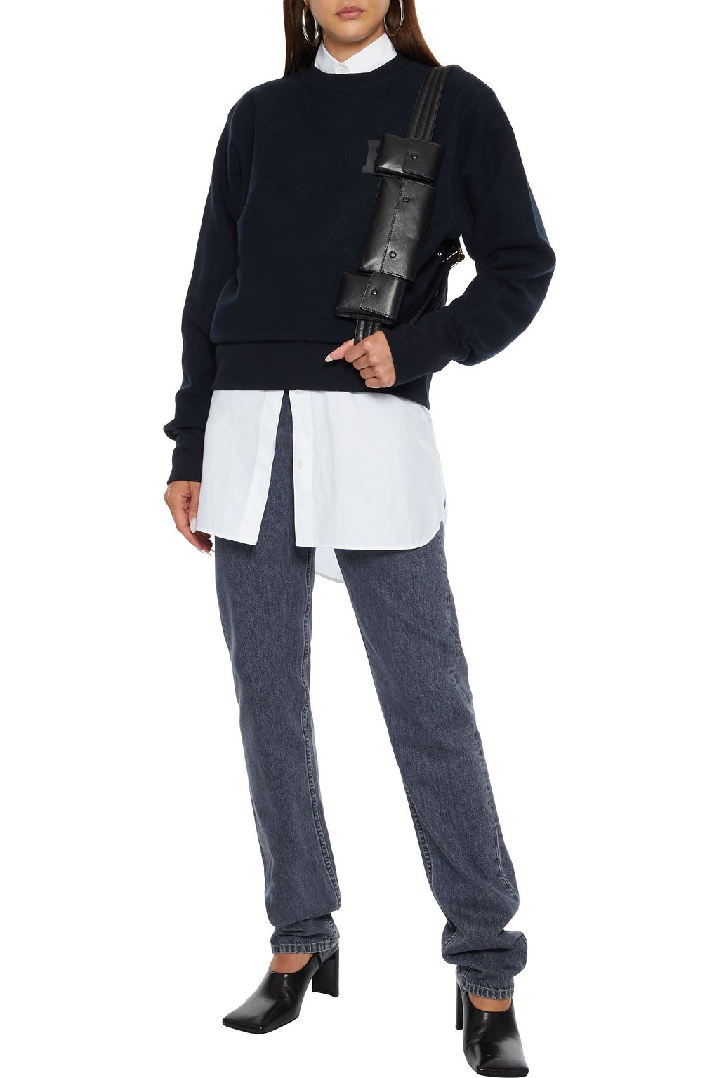 EYTYS Lennox appliquéd cotton-terry sweatshirt