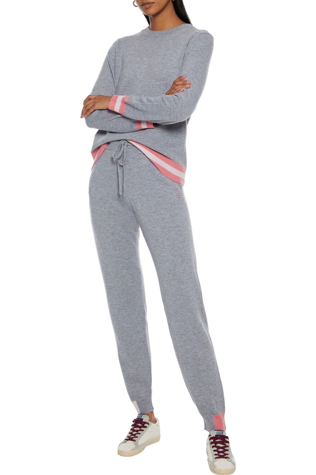 CHINTI & PARKER Wool and cashmere-blend track pants