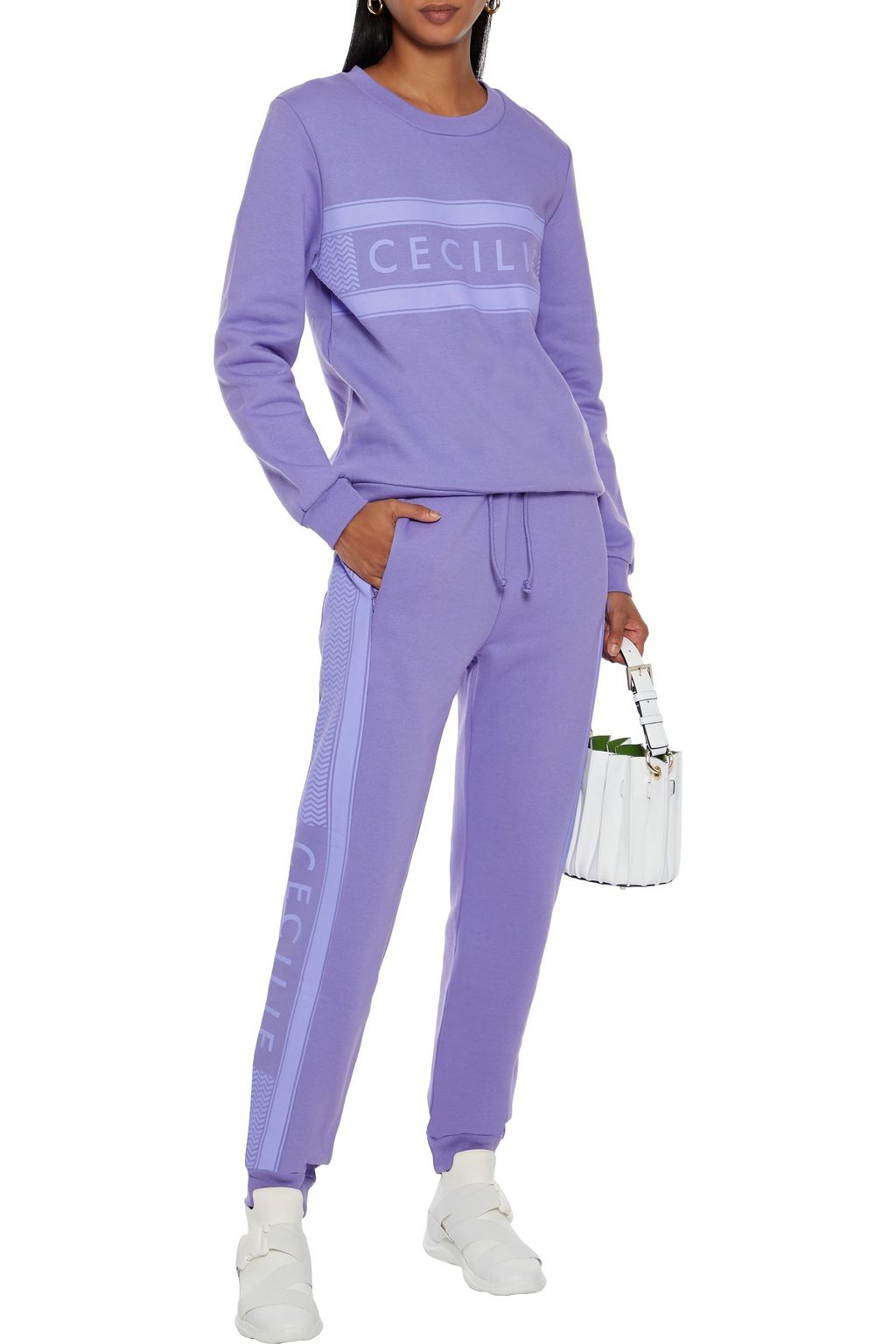 SUMMERY COPENHAGEN Manila printed organic cotton-fleece sweatshirt