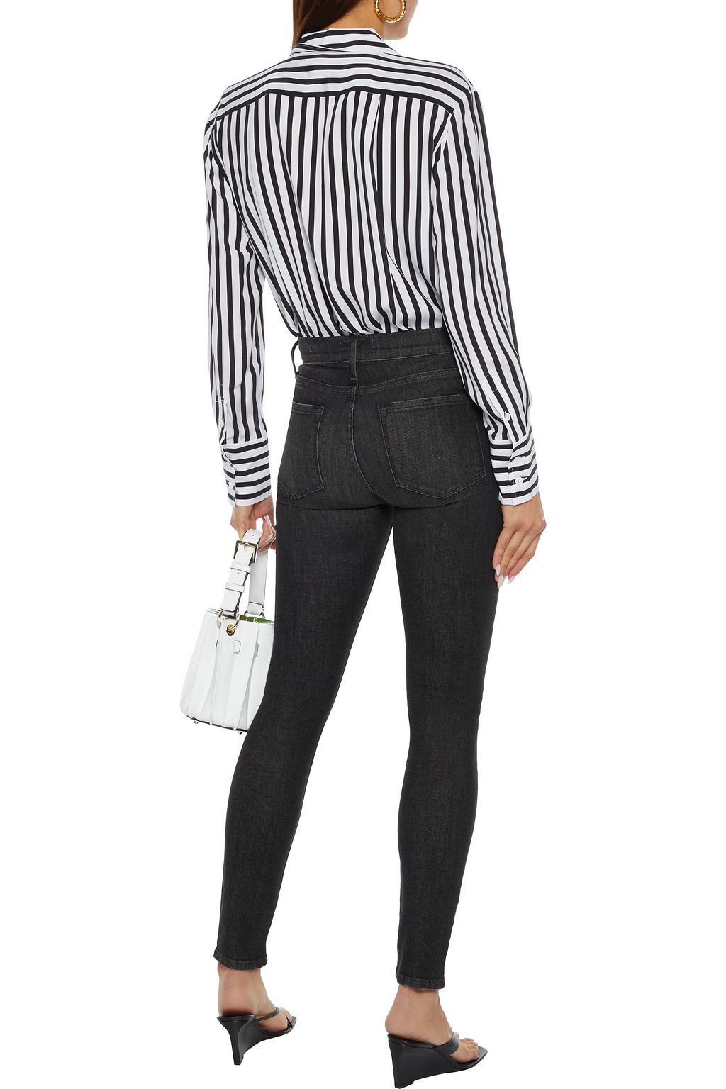 FRAME Le Skinny De Jeanne halbhohe Skinny Jeans