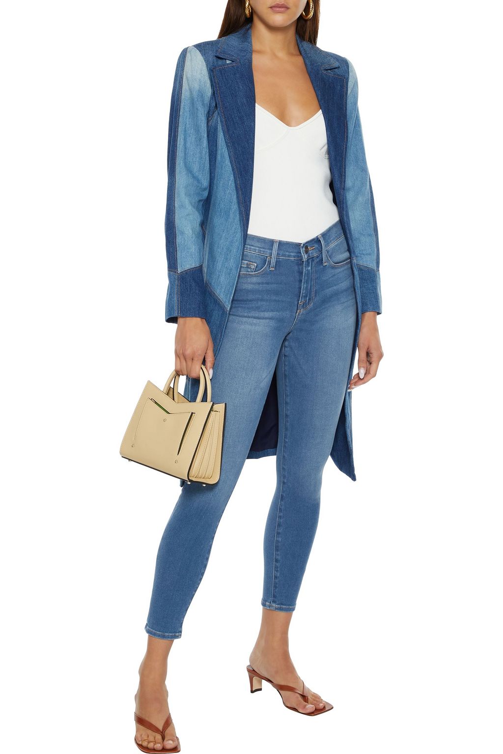 FRAME Le Skinny De Jeanne cropped high-rise skinny jeans