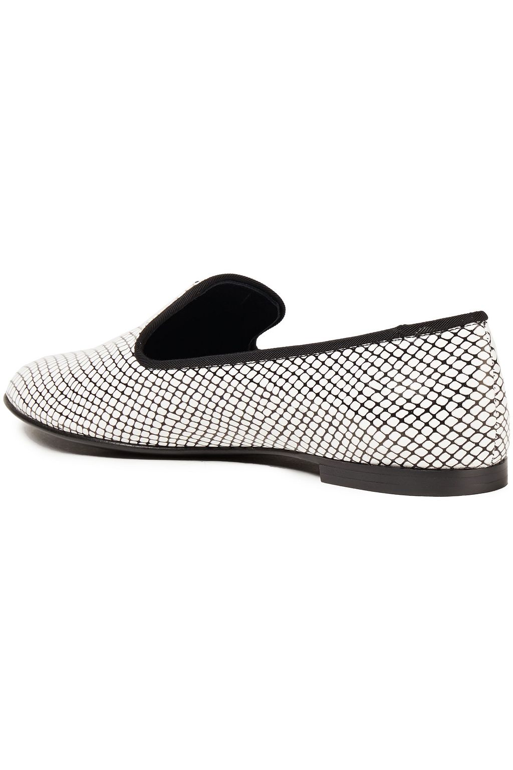 GIUSEPPE ZANOTTI Printed leather loafers