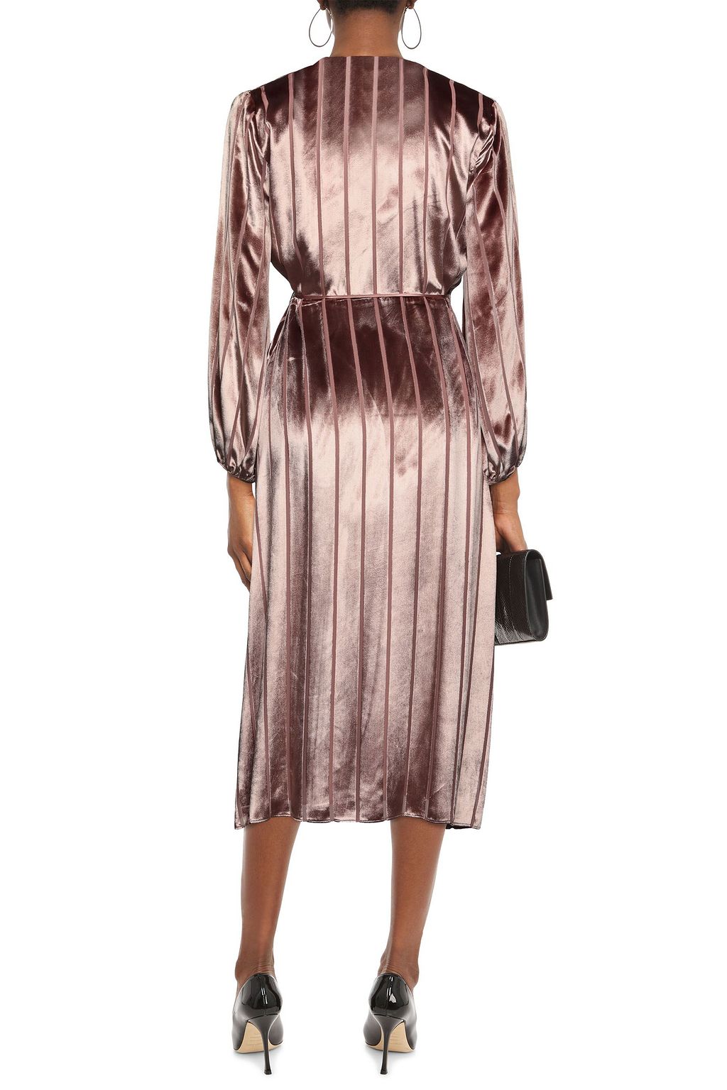 MICHELLE MASON Velvet wrap dress