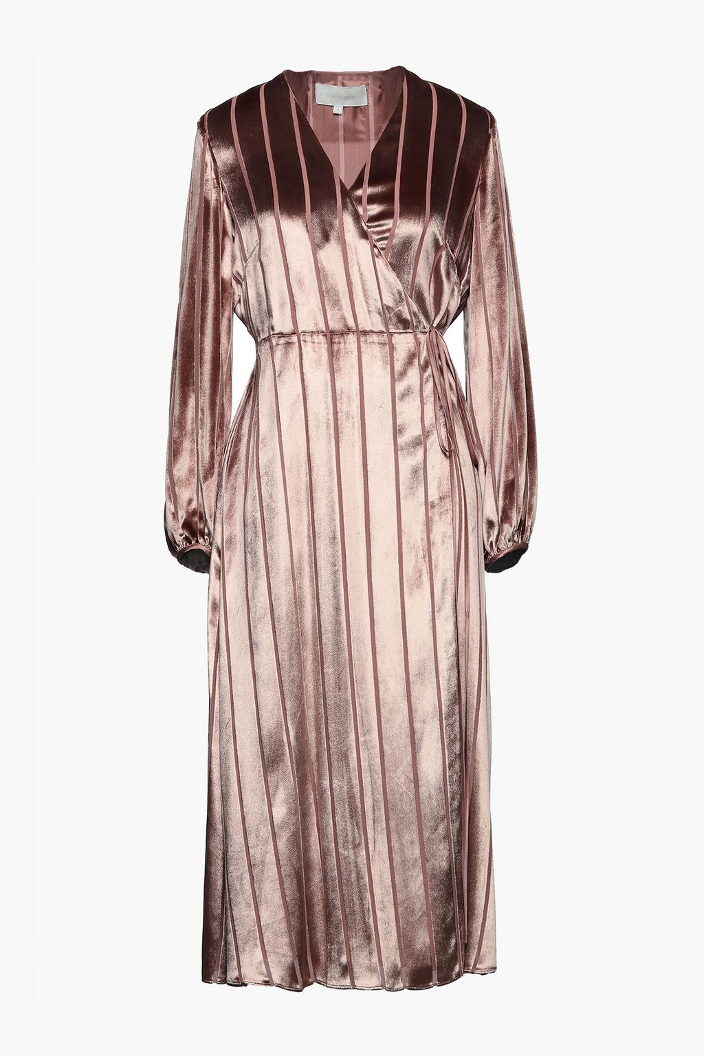 michelle mason velvet wrap dress