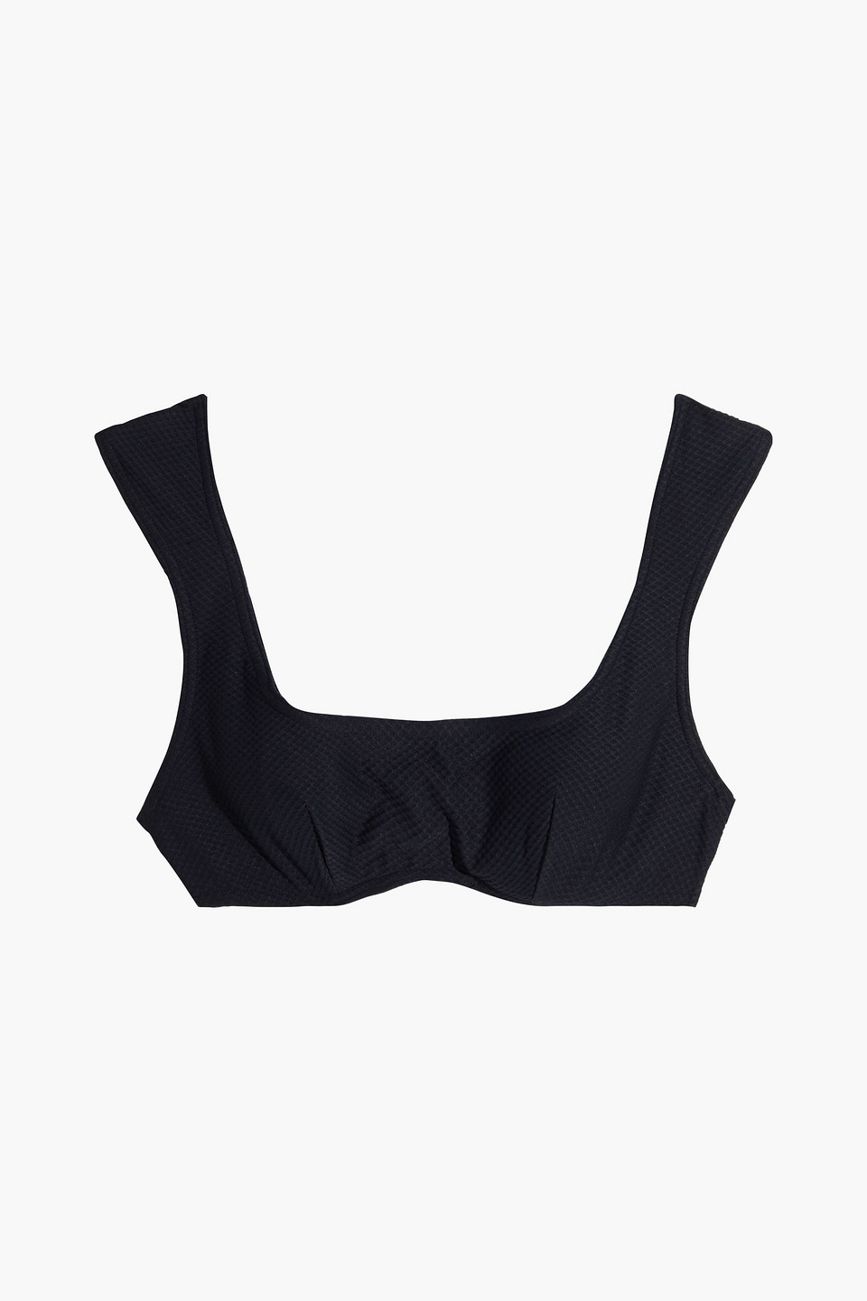 Maison Lejaby Tropical stretch-piquè bikini top