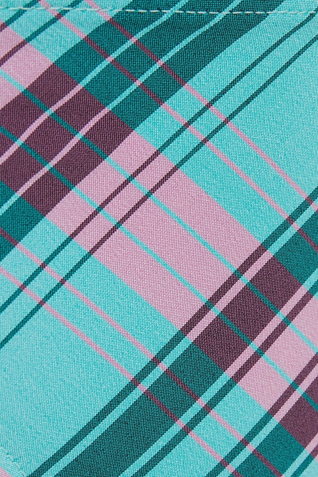 MAISON LEJABY Madras checked low-rise bikini briefs