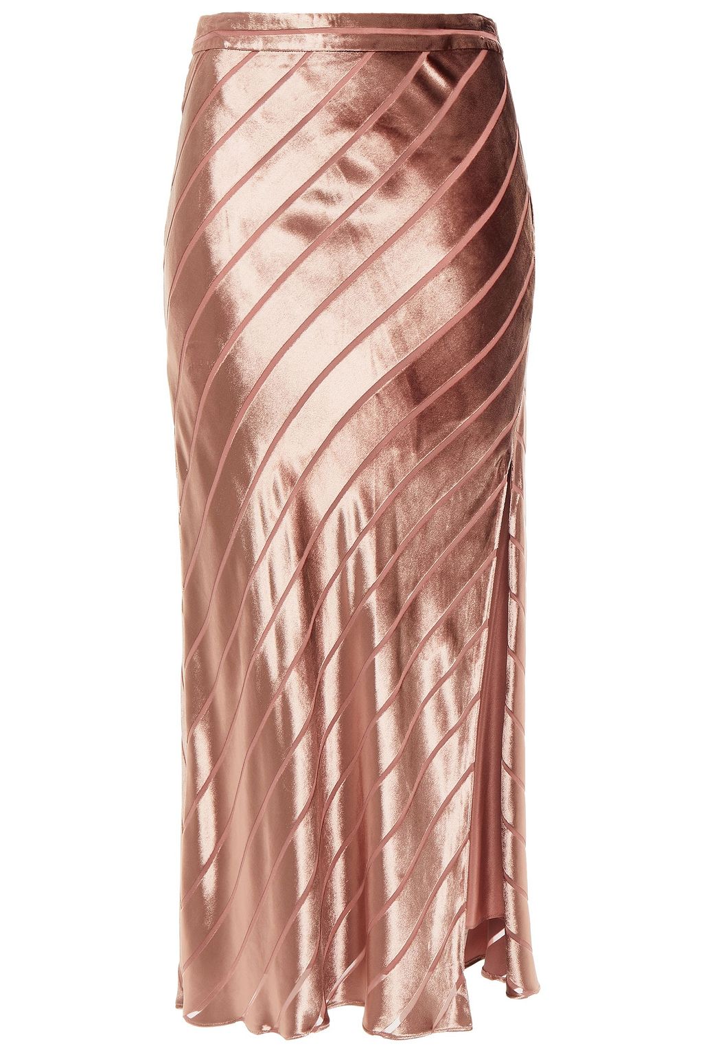 silk burnout velvet skirt