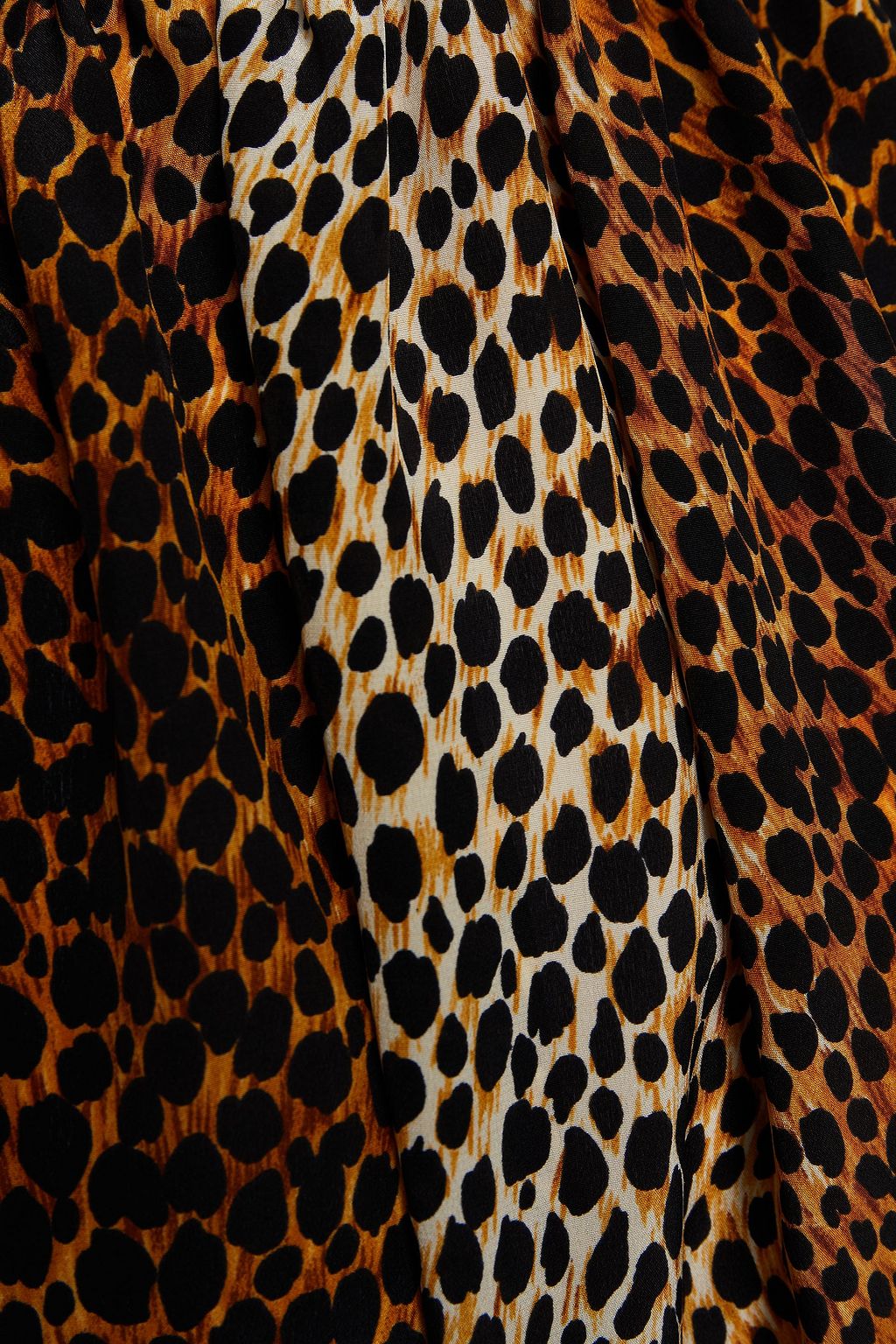 DOLCE&GABBANA Pussy-bow leopard-print silk crepe de chine blouse