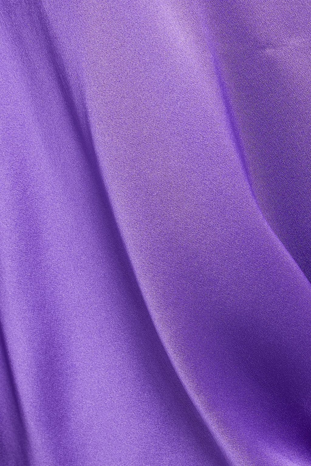 MICHELLE MASON Knotted silk-charmeuse blouse