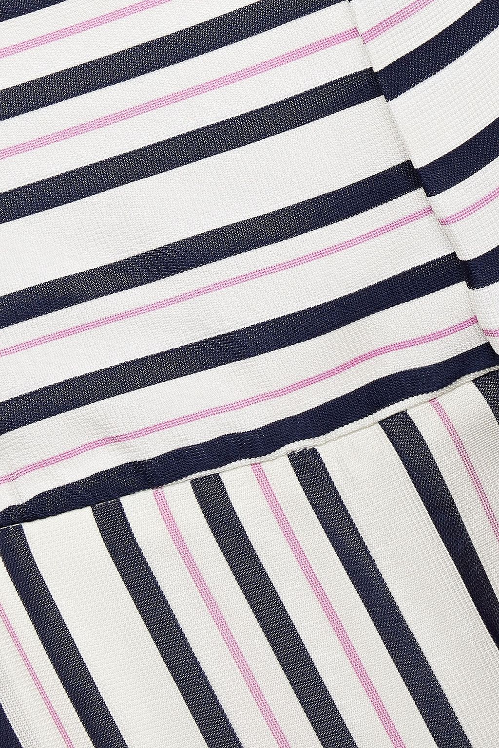 ROLAND MOURET Lenark striped gauze wide-leg pants