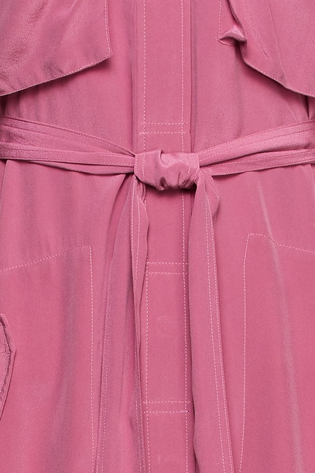 EQUIPMENT Belted silk crepe de chine mini dress