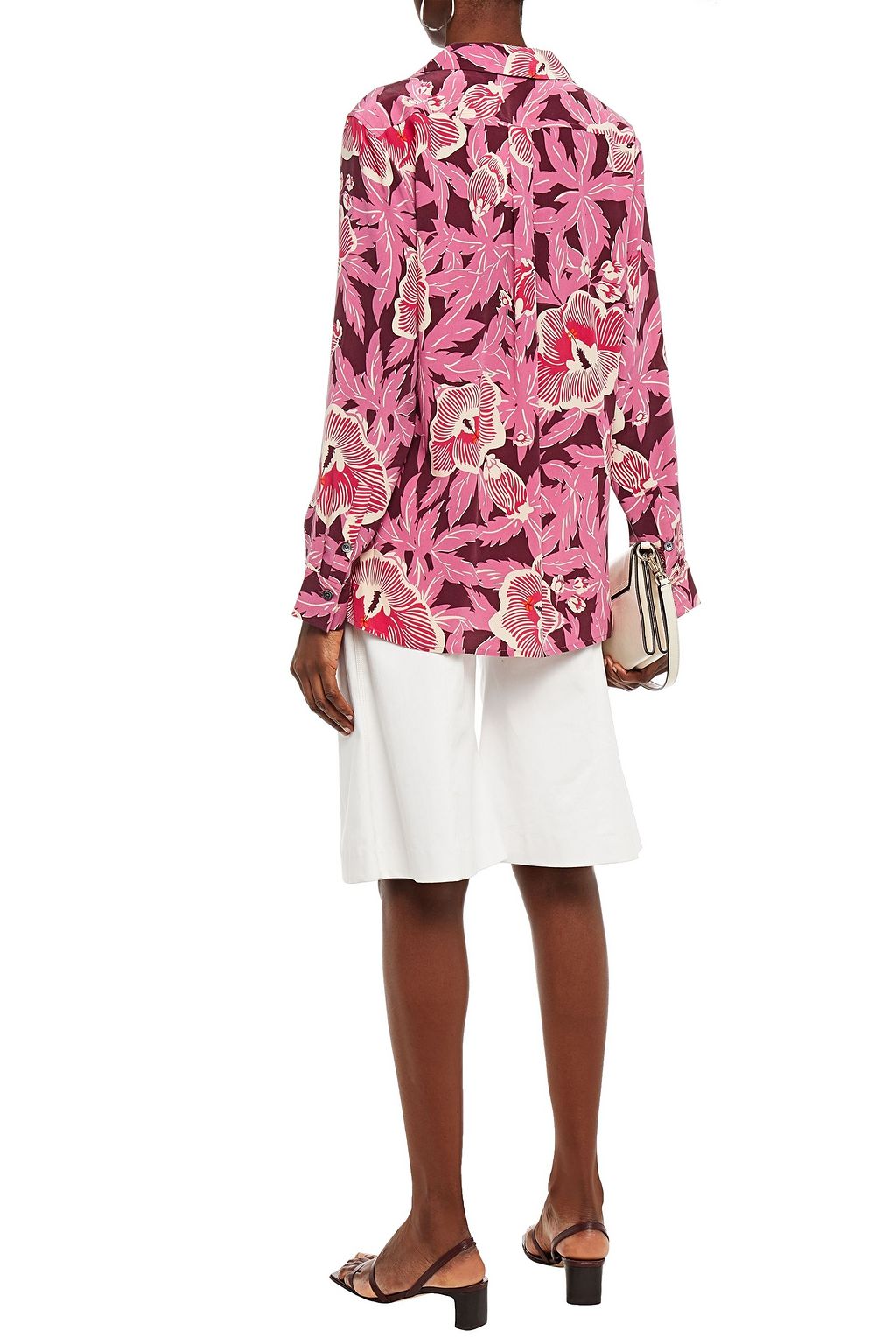EQUIPMENT Floral-print silk crepe de chine shirt
