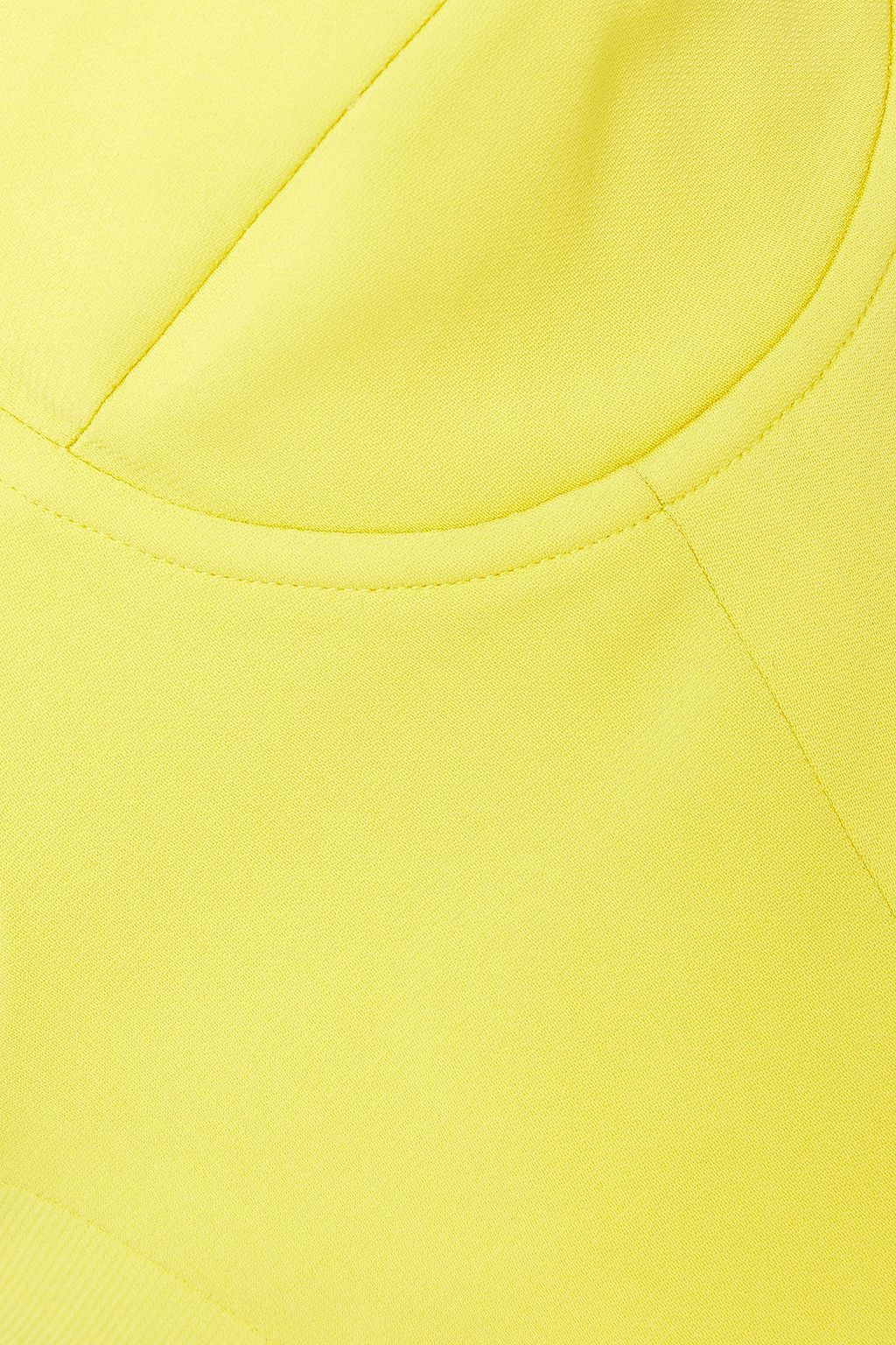 MICHELLE MASON Cropped crepe bustier top
