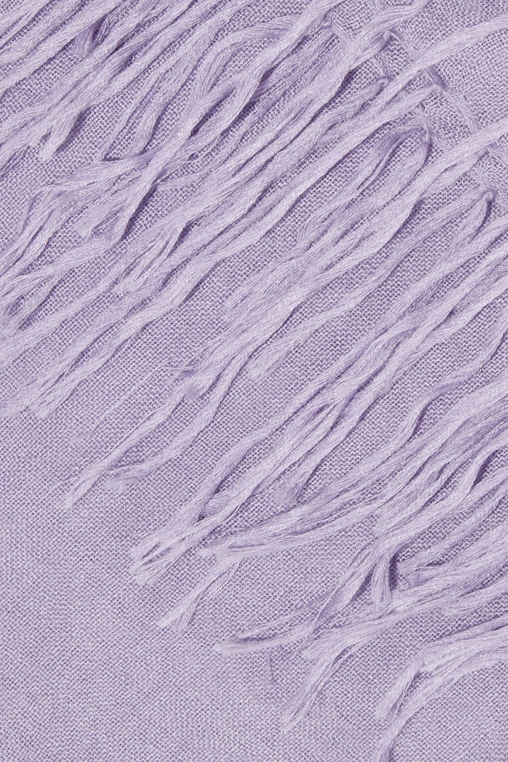 BRUNELLO CUCINELLI Fringed cashmere and silk-blend scarf