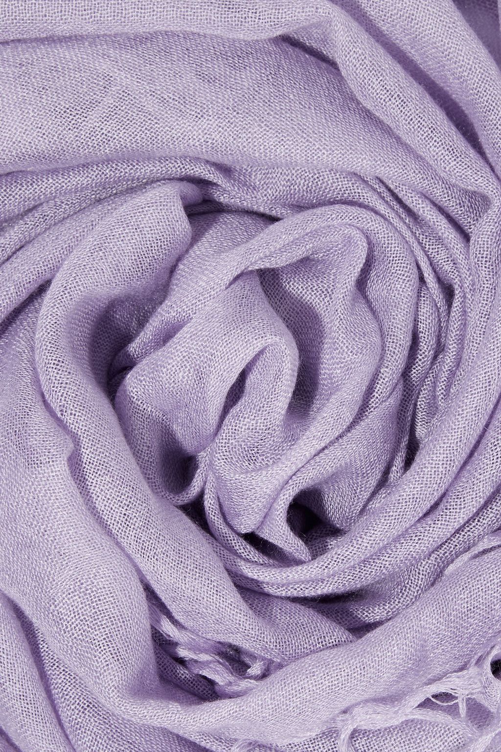 BRUNELLO CUCINELLI Fringed cashmere and silk-blend scarf