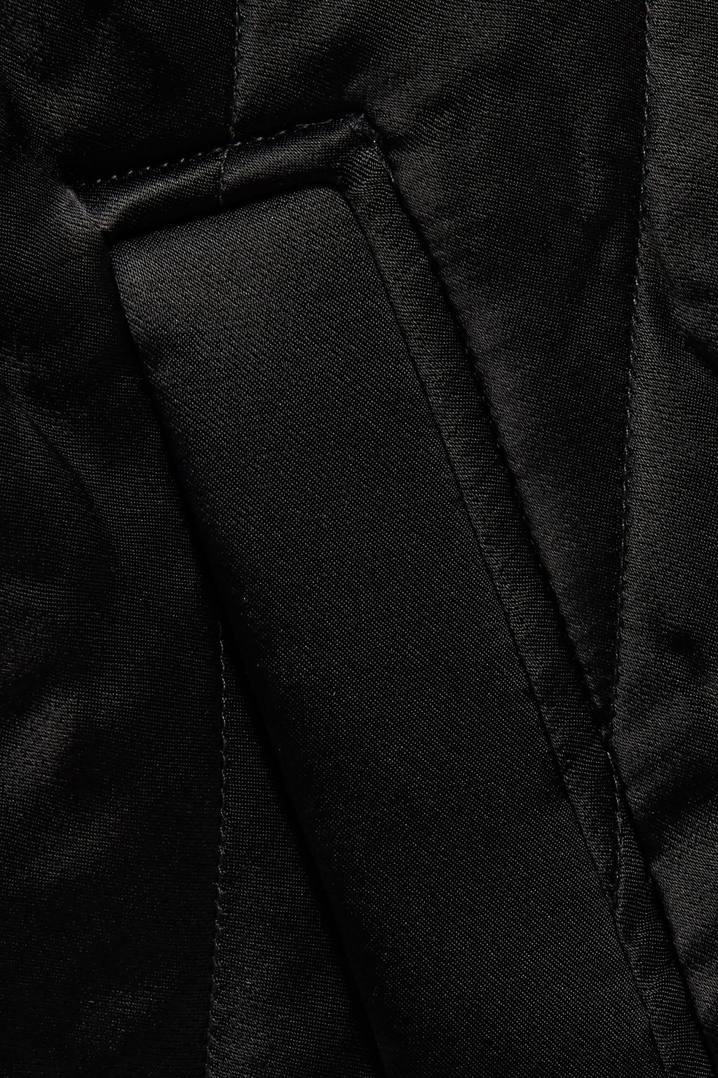 GANNI Quilted satin jacket