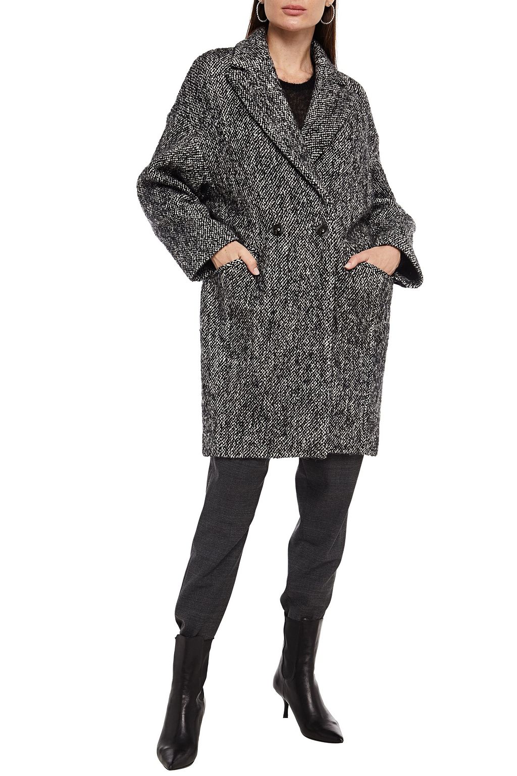 IRO Realize double-breasted tweed coat