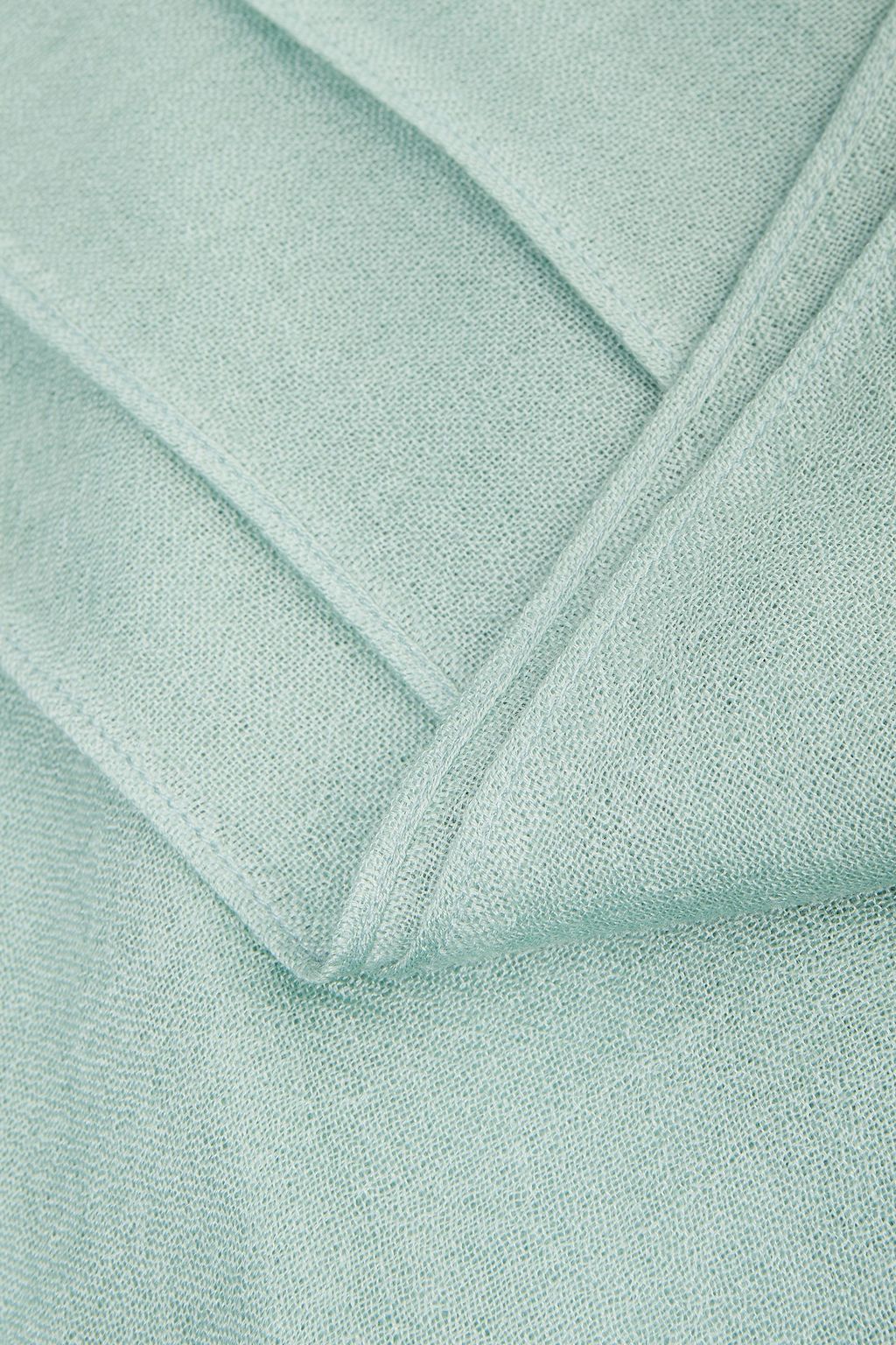 BRUNELLO CUCINELLI Frayed cashmere and silk-blend scarf