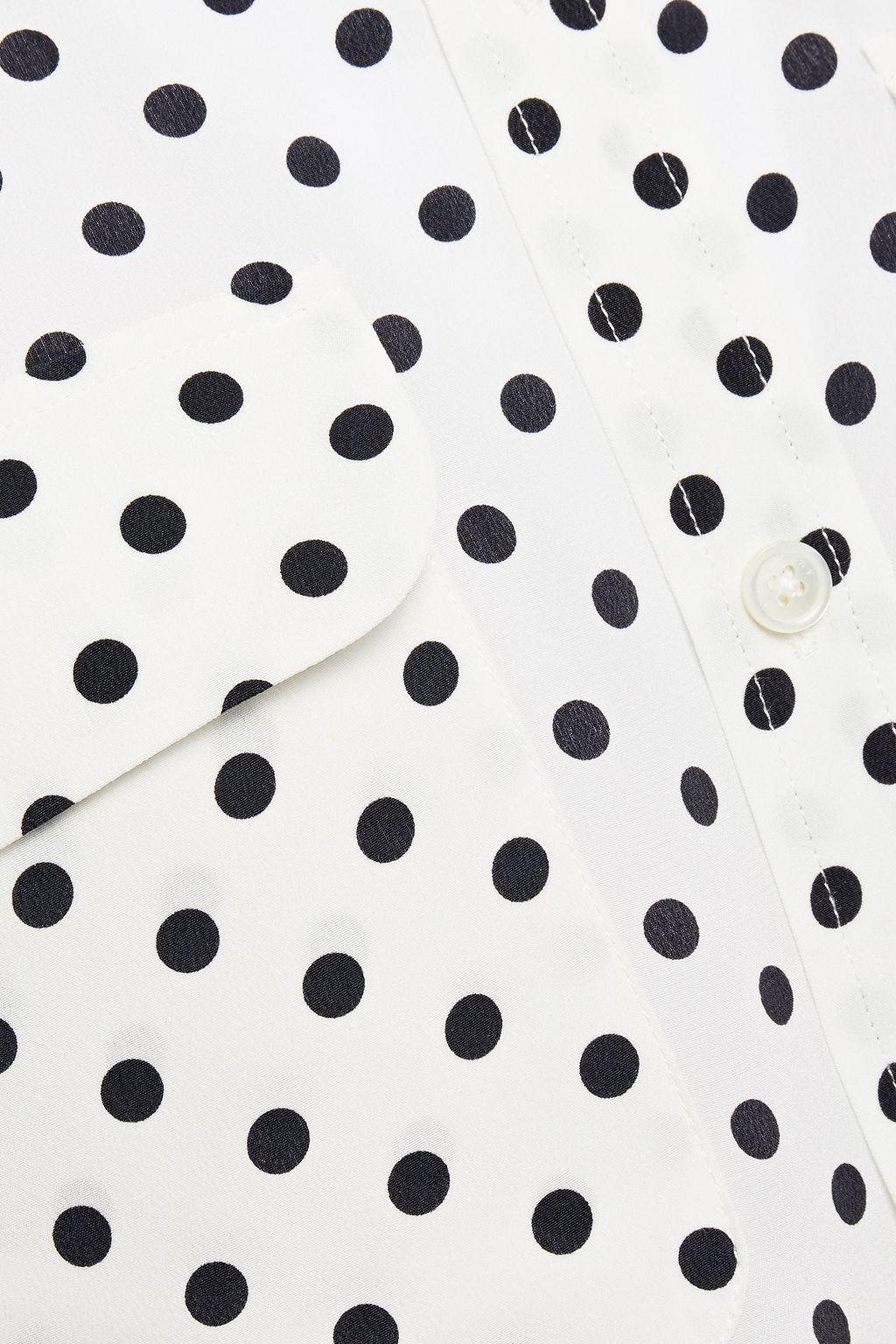 EQUIPMENT Polka-dot silk crepe de chine shirt