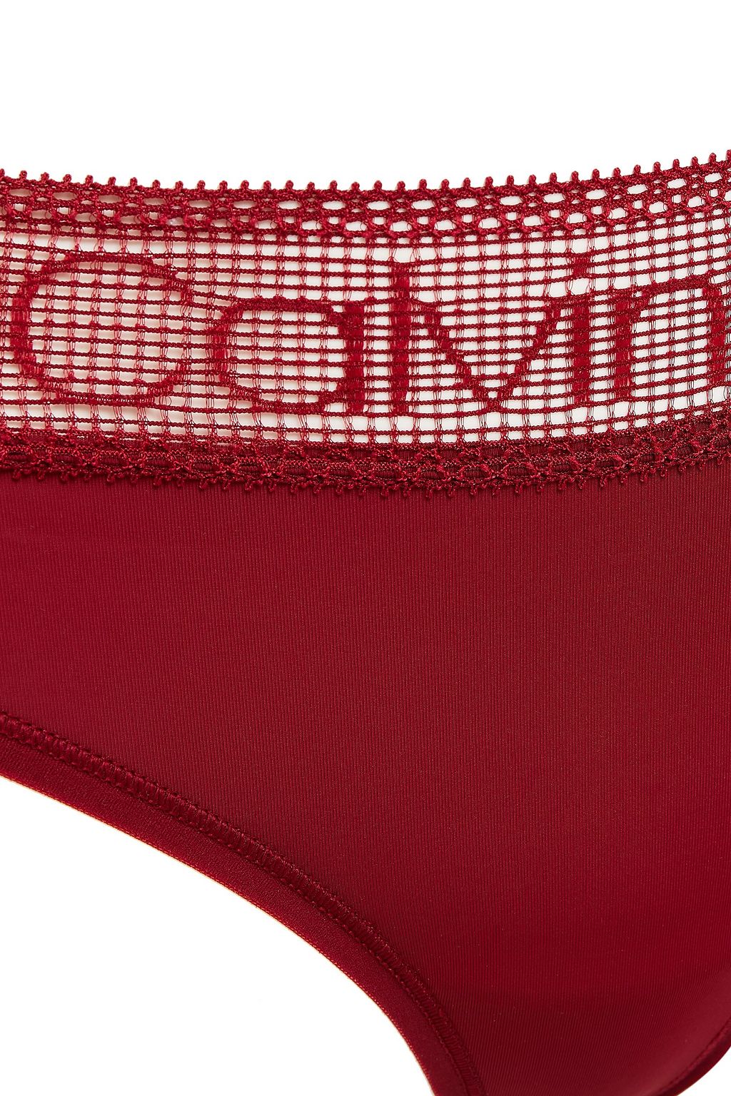 CALVIN KLEIN Mesh-trimmed stretch-jersey low-rise briefs