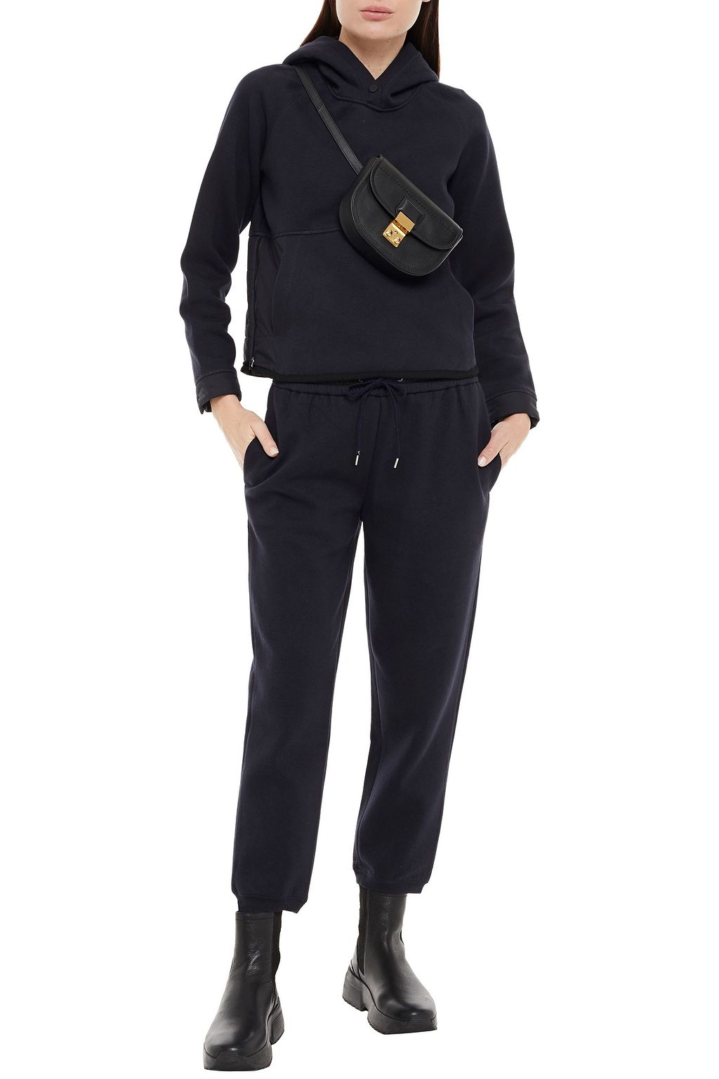 Y/OSEMITE Cropped mélange jersey track pants