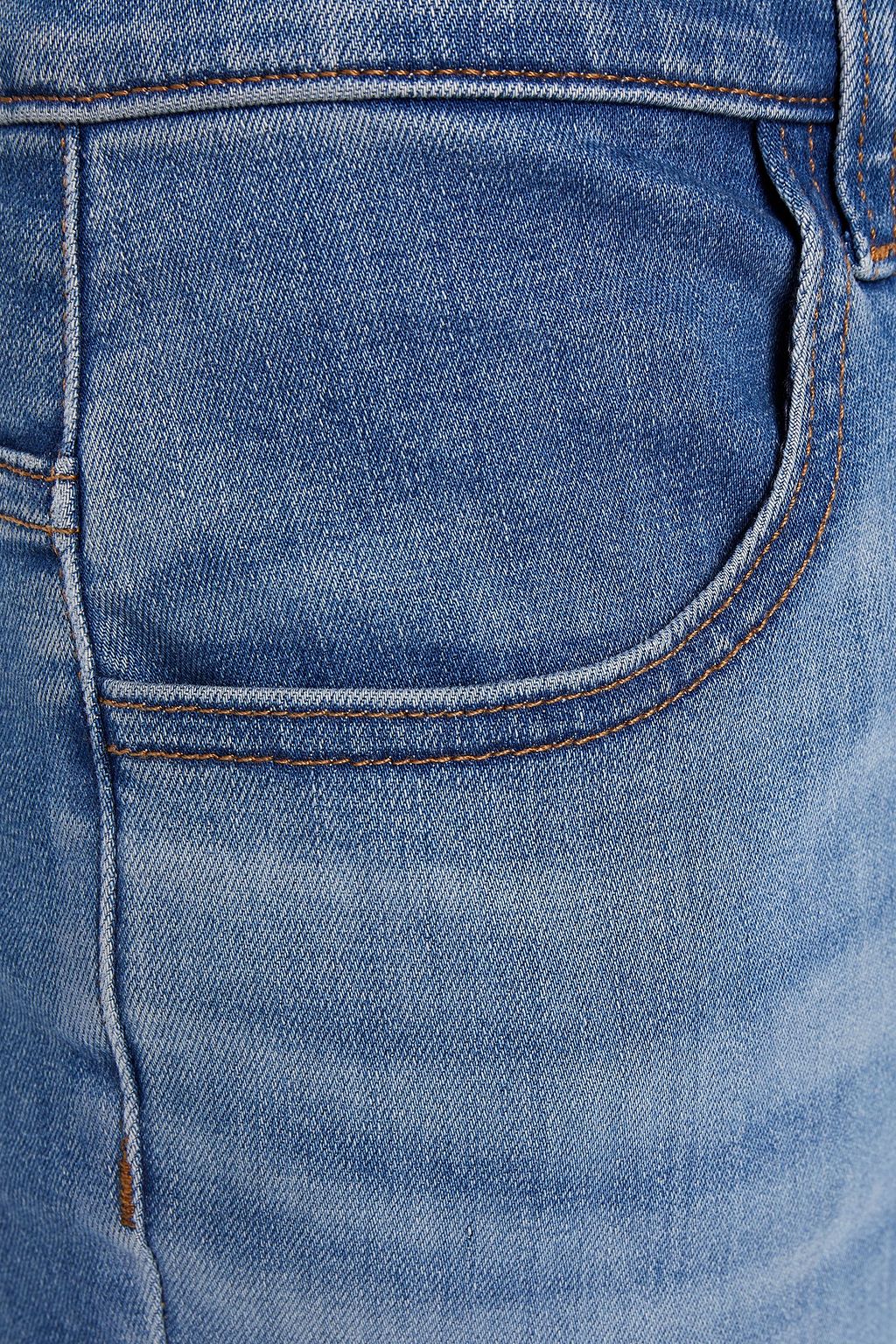 J BRAND Cropped high-rise straight-leg jeans
