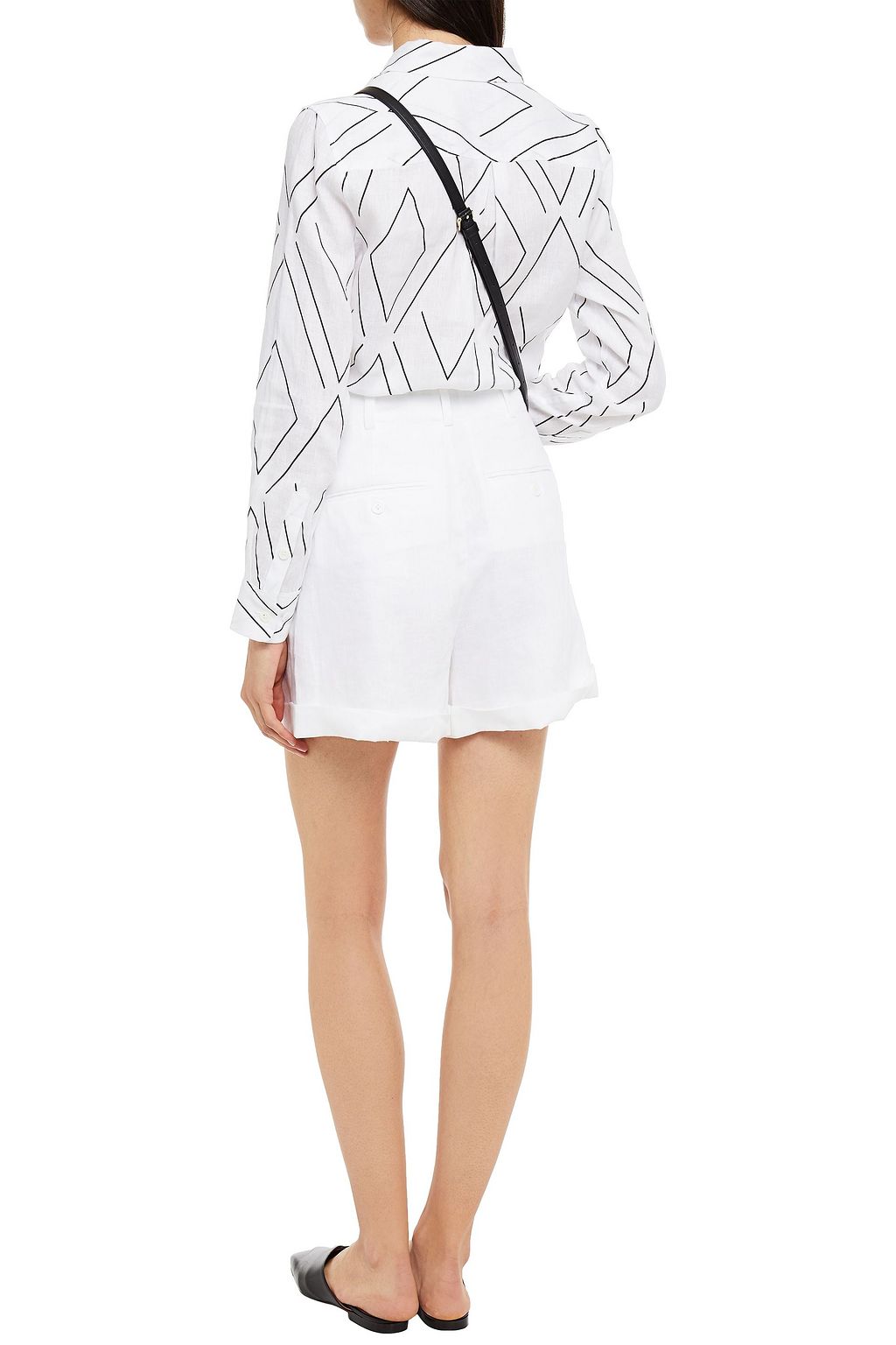 EQUIPMENT Printed linen shirt
