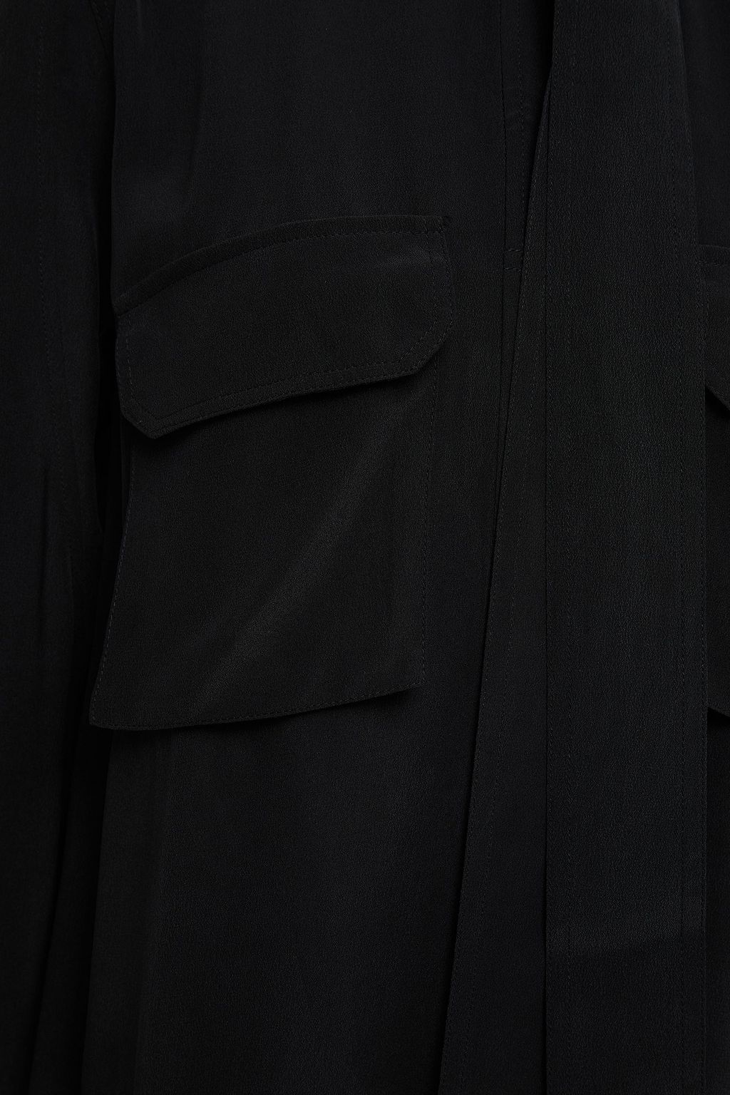 EQUIPMENT Belted silk crepe de chine mini dress