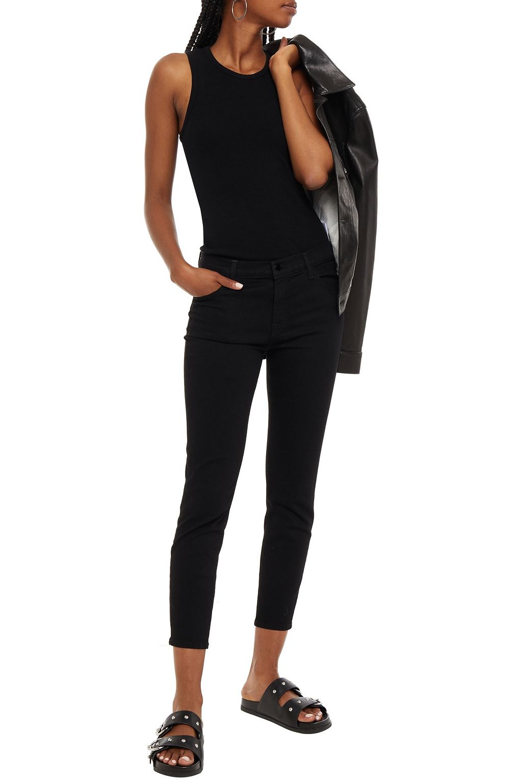 J BRAND Mid-rise skinny jeans