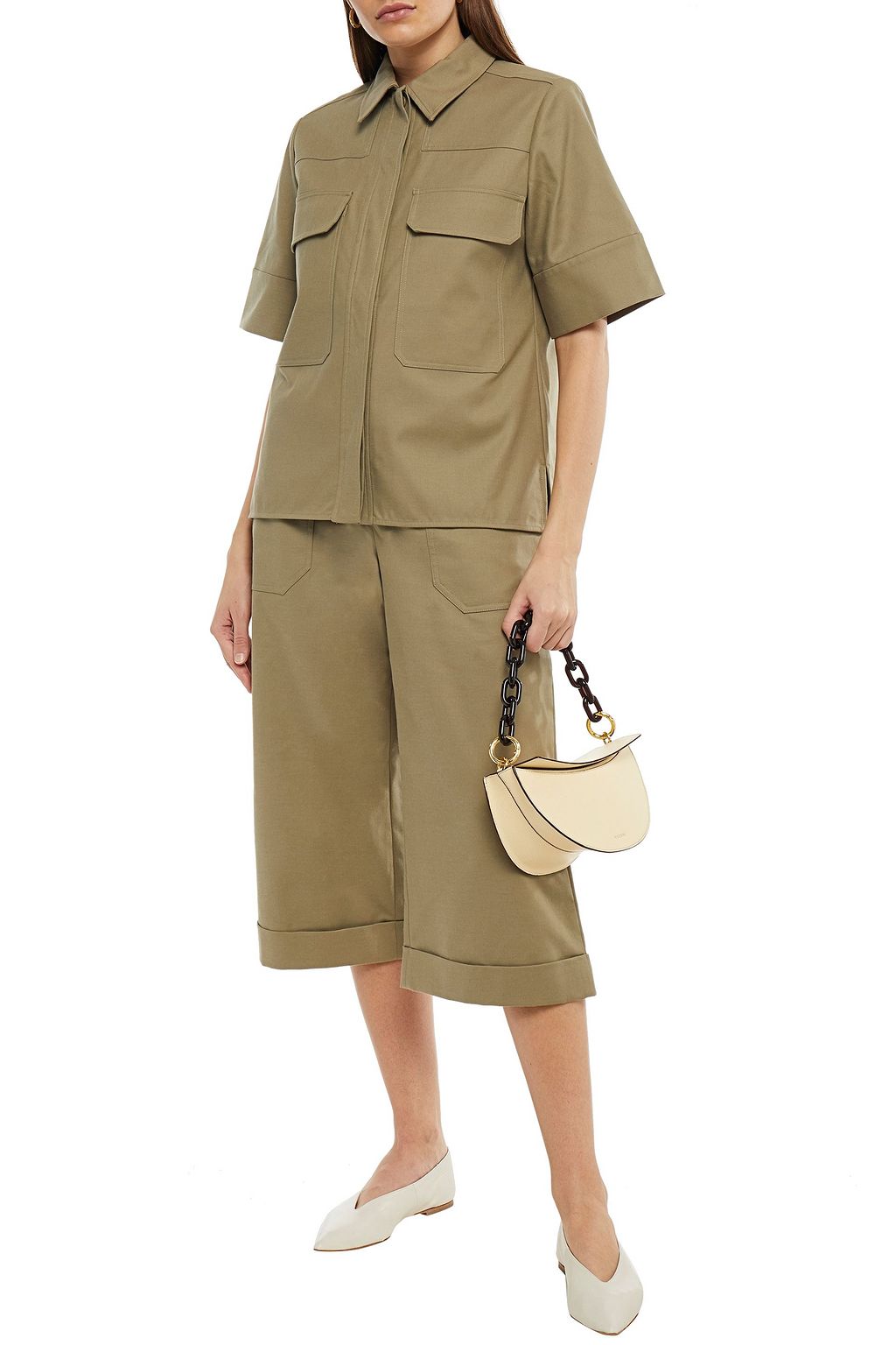 EQUIPMENT Cotton-blend twill shirt