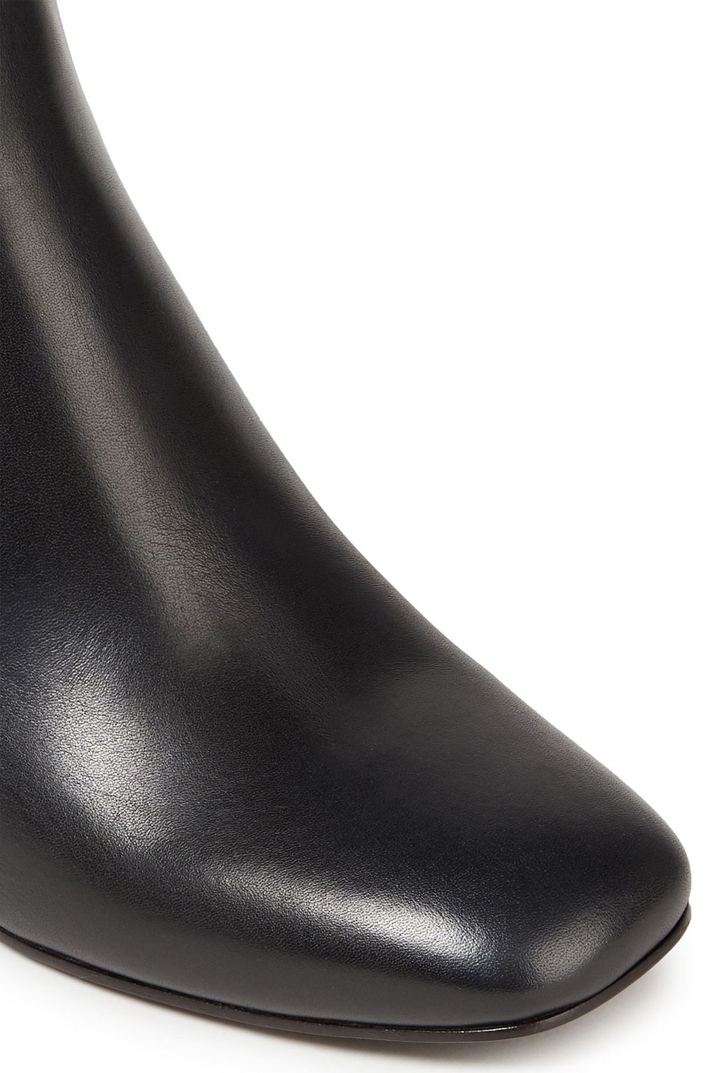 BRUNELLO CUCINELLI Bead-embellished leather ankle boots