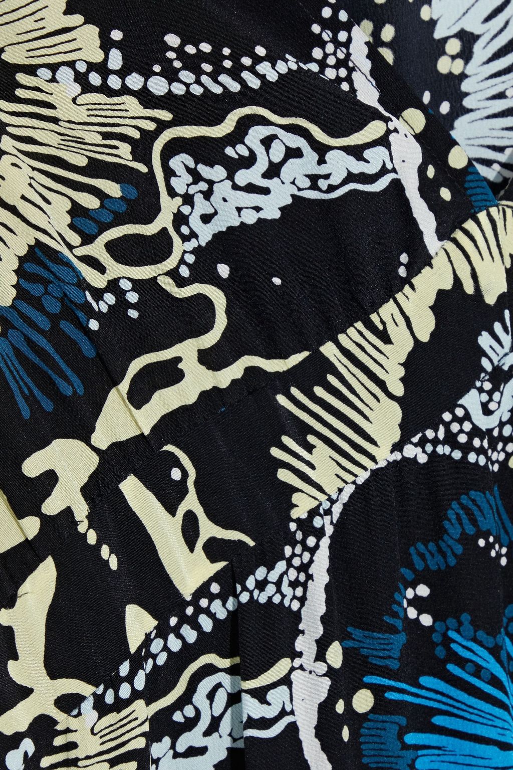 A.L.C. Gwyneth gathered printed silk crepe de chine maxi dress