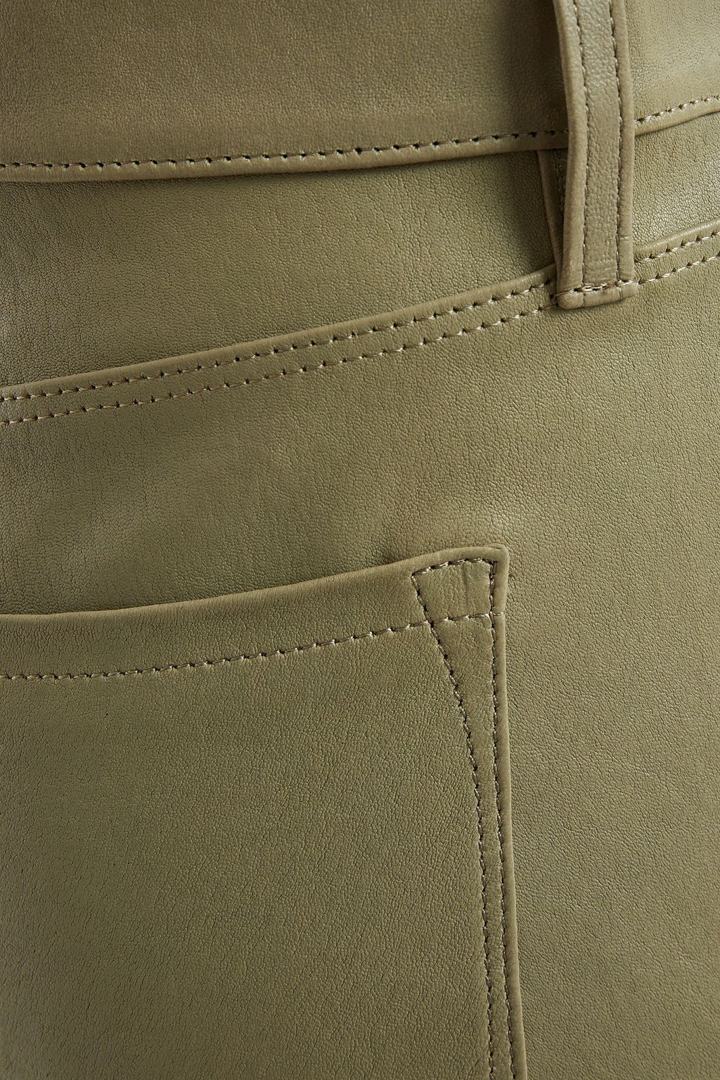 J BRAND Stretch-leather skinny pants