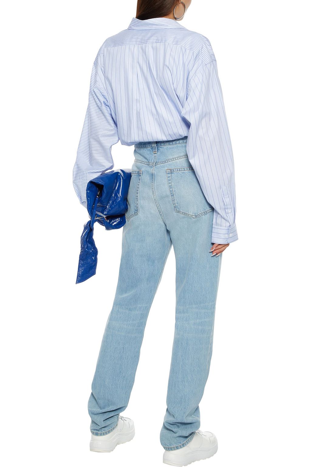 EYTYS Peyton oversized striped cotton-poplin shirt