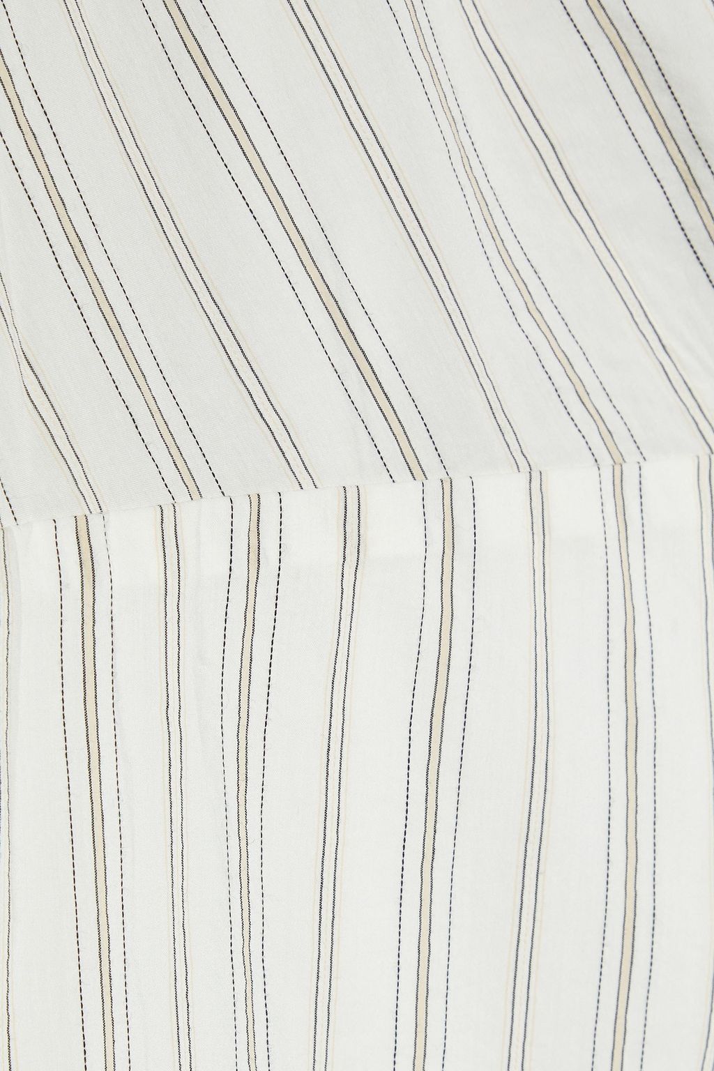 A.L.C. Enzo striped cotton-blend poplin mini wrap dress